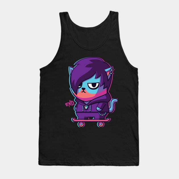 CatSoki EmoCat Tank Top by CatSoki